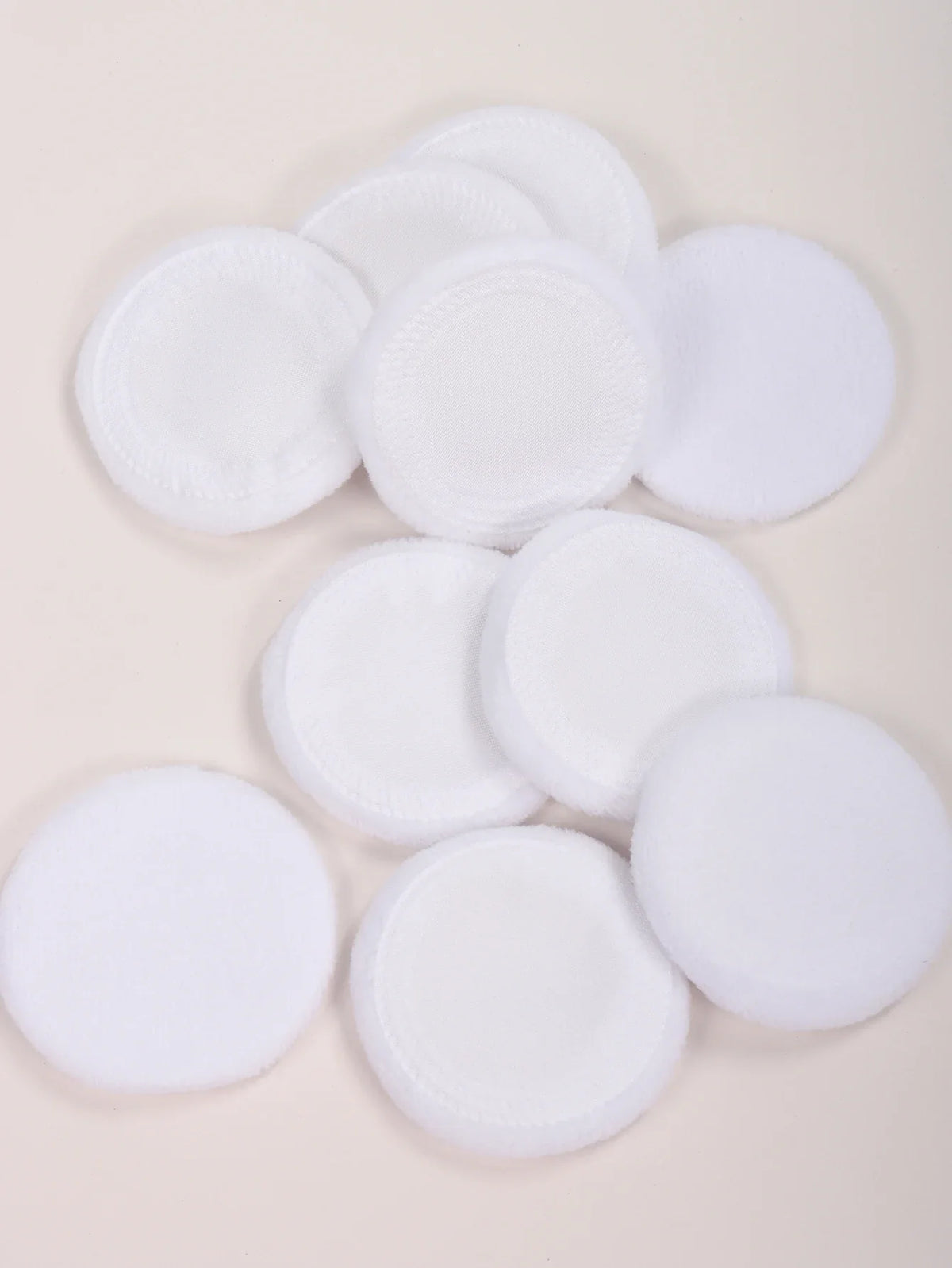 2-5-10-20Pcs Portable and Practical High-Grade White Round Powder Puff for Base and Fixing Makeup