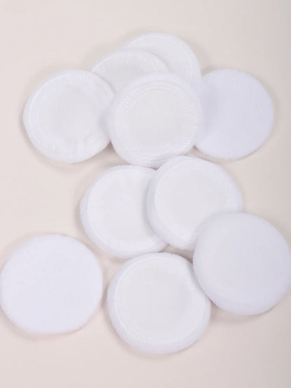 2-5-10-20Pcs Portable and Practical High-Grade White Round Powder Puff for Base and Fixing Makeup
