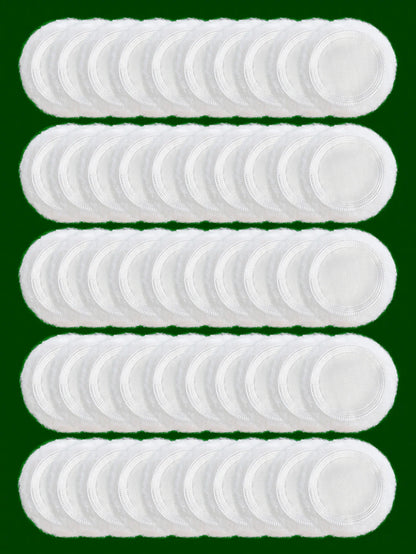 2-5-10-20Pcs Portable and Practical High-Grade White Round Powder Puff for Base and Fixing Makeup
