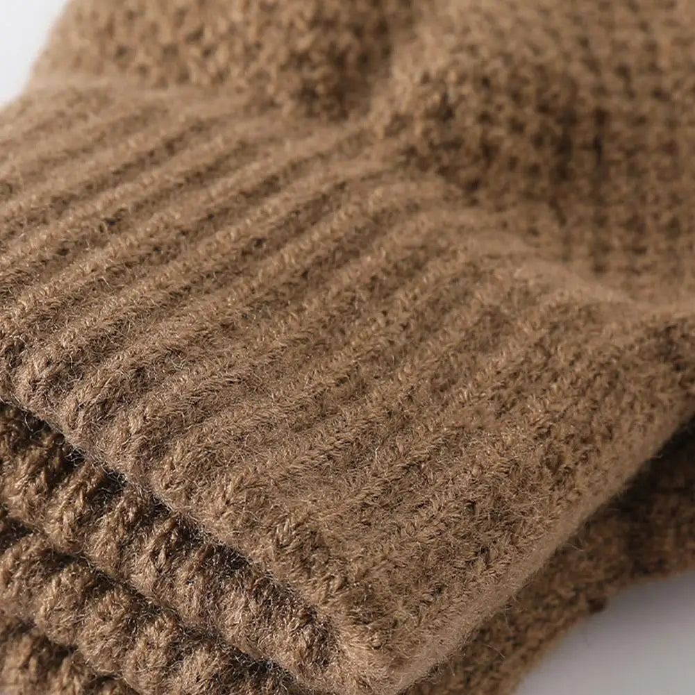 Thermal Winter Gloves For Men Thickened Warm Fleece Lined Anti-Slip Touch Screen Thermal Windproof Cycling Gloves
