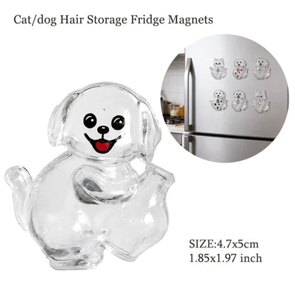 Transparent Cute Dog Pendant Keychain Creative Pet Hair Storage Capsule Hanging Ornament for Pet Lover DIY Pet Memorial Keychain