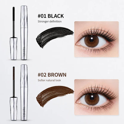 Life girls Waterproof Eyelash Primer Mascara, Lengthening Curling Lash Base, Smudge-Proof Long Lasting Black Brown Eye Makeup