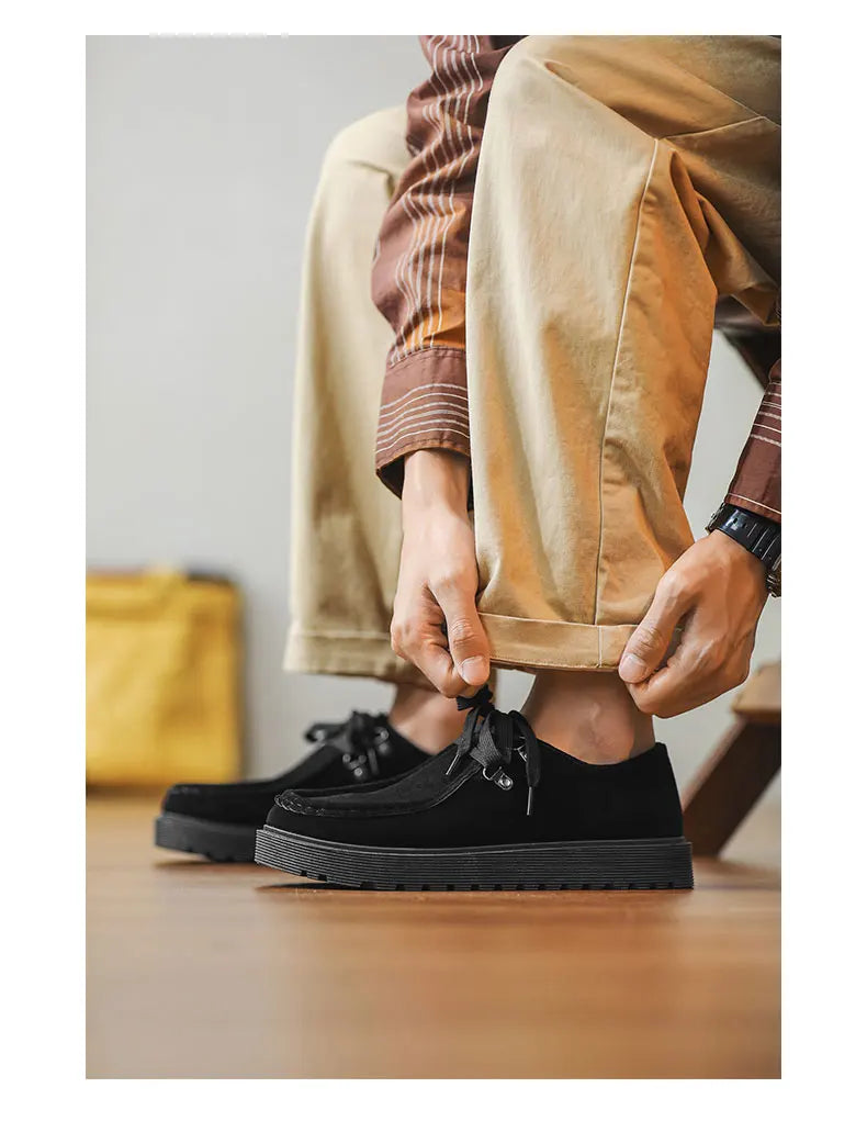 Men Thick Soled Sneakers Fashion Spring/Autumn Soft Board Shoes Personalized Trend Versatile Multi Functional Men Casual Shoes