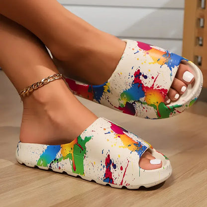 New Men Slippers Women Shoes Summer Beach Slippers Luxury Brand Outdoor Indoor Eva Soft Flip Flops Male Anti-slip Shoes 36-45
