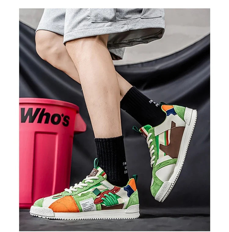 Large Size Men's White Sneakers Autumn Comfortable Non Slip Running Shoes Luxury Soft Sole Fashion Lace Up Outdoor Casual Shoes
