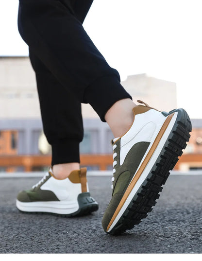 Men Shoes 2025 Spring Autumn New Fashion Comfortable Height Increase Casual Running Shoes Breathable Non Slip Platform Sneakers