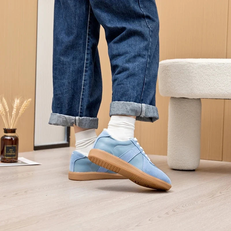 AIYUQI Women's Sneakers 2026 New Genuine Leather Ladies Moral Training Shoes Casual Spring Flat Shoes Women