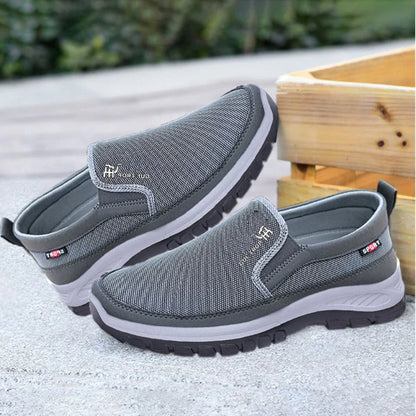 2026 Men Casual Shoes Breathable Soft Bottom Sneakers Men Non-Slip Walking Shoes Comfortable Slip-On Men Loafers Tenis Masculino
