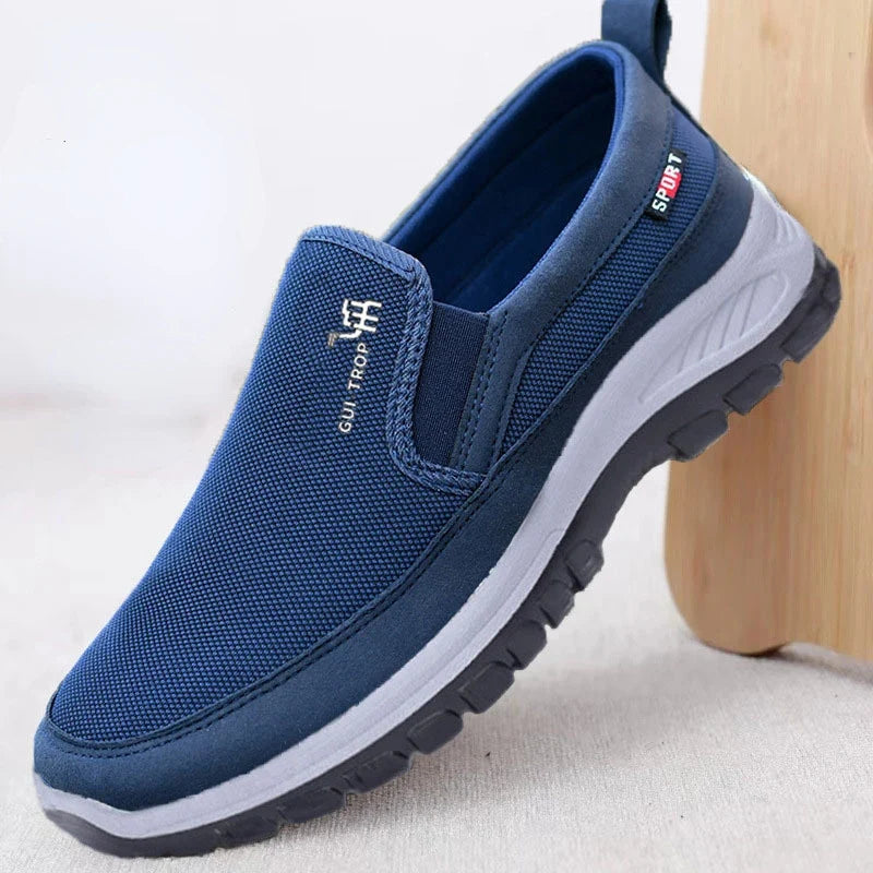 2026 Men Casual Shoes Breathable Soft Bottom Sneakers Men Non-Slip Walking Shoes Comfortable Slip-On Men Loafers Tenis Masculino