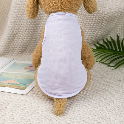 Solid Red Yellow Pet Cat Vest for Small Dogs French Bulldog Puppy Summer Clothes Breathable T shirt Unisex York Dog Pet Products