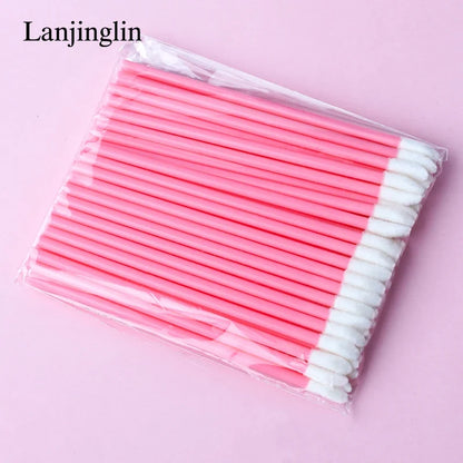 Lanjinglin 5/50 Pcs Lip Brush Reusable Makeup Brushes Lipstick Applicator Wands Eyelashes Extension Tool Beauty Accessories