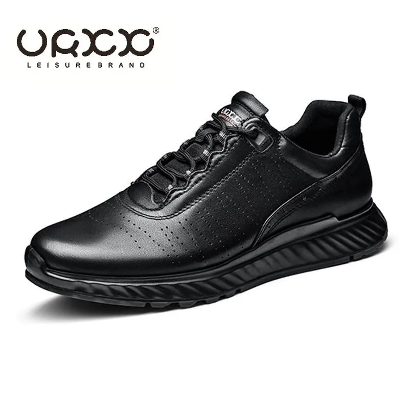 Genuine Leather Treking Shoes Mens Casual Shoes Business Brand Male Footwear Soft Comfortable Walk Sneakers