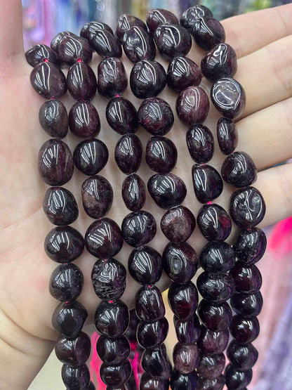 Natural Crystal Garnet Conformal Stone Irregular Faceted Loose For Jewelry Making DIY Necklace Bracelet 15''6-8mm 8-10mm