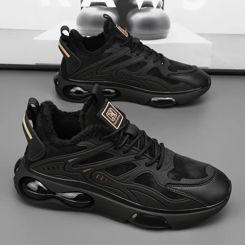 Couples casual sports shoes autumn winter warm plush cotton shoes Men Women fashion outdoor soft sole light racing running shoes