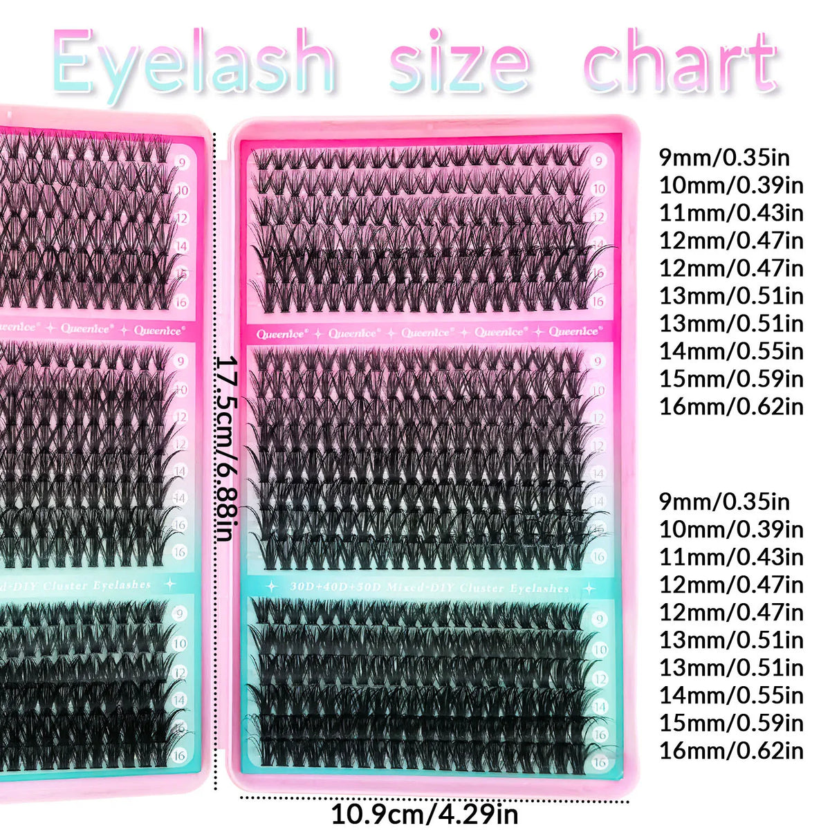 800pcs Cluster False Eyelash, Soft and Durable Design, Suitable for Daily Use, Natural, Everyday, and Voluminous Makeup Effect