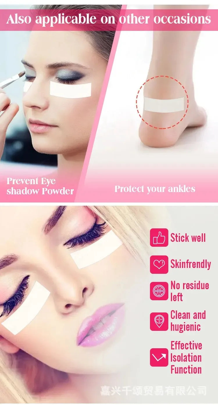 110Pcs Micro Foam Eyepad Painless Lash Supplies PE Foam Eye Patch Easy Remove Tape Makeup Stickers Under Eyelash Pad Patch