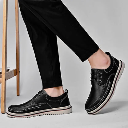 Leather Men Oxfords Shoes Handmade Italian Mens Casual Shoes  Brand Leisure Male Loafers