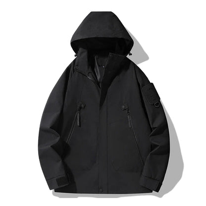 JNLN Women's Men's Waterproof Jacket Climbing Hiking Camping Trekking Windbreaker Unisex Outdoor Windproof Rain Coat Antifouling