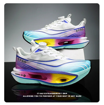2026 Running Shoes Carbon Board Marathon Men Sports Breathable Lightweight Women's Comfortable Athletic Nonskid Casual Sneakers