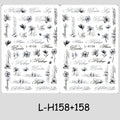 2/3 pcs Punk Style English Letters Nail Stickers Gothic Artistic Lettering Nail Charms Y2K Metallic Retro Letters Nail Decor