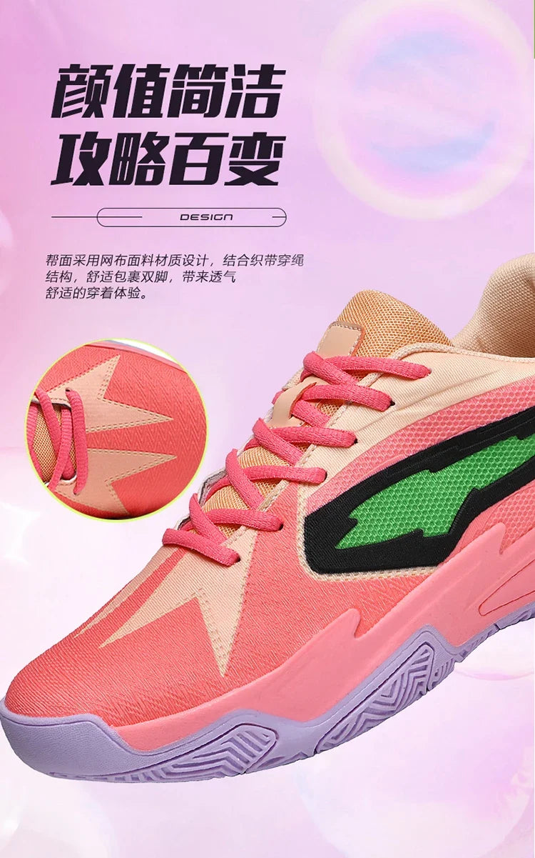 Men's Athletic Basketball Sneakers Breathable Cushioning Non-Slip Wearable Gym Training Running Shoes for Men And Women