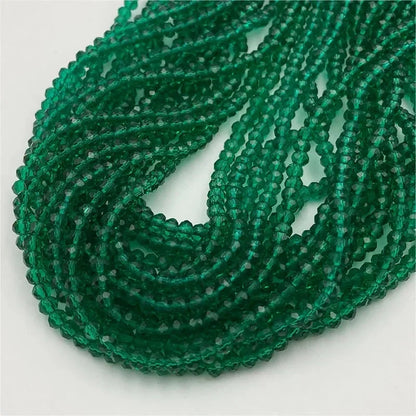 A 4mm Flat Bead Wheel Bead Loose Bead Crystal Glass Bead Bracelet Necklace Beaded Material DIY Jewelry Accessories