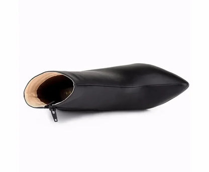 Women Short Boots Pumps Sexy Pointed Toe Side Zipper Super High Heels Stiletto 2026 Female Party Ankle Boot Shoes Botas De Mujer