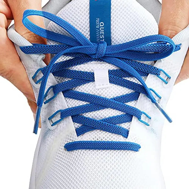 Elastic Laces Sneakers Classic Elastic Shoelaces 6mm Width Flat Shoelace for Kids Adults Shoe laces Rubber Bands for Shoes