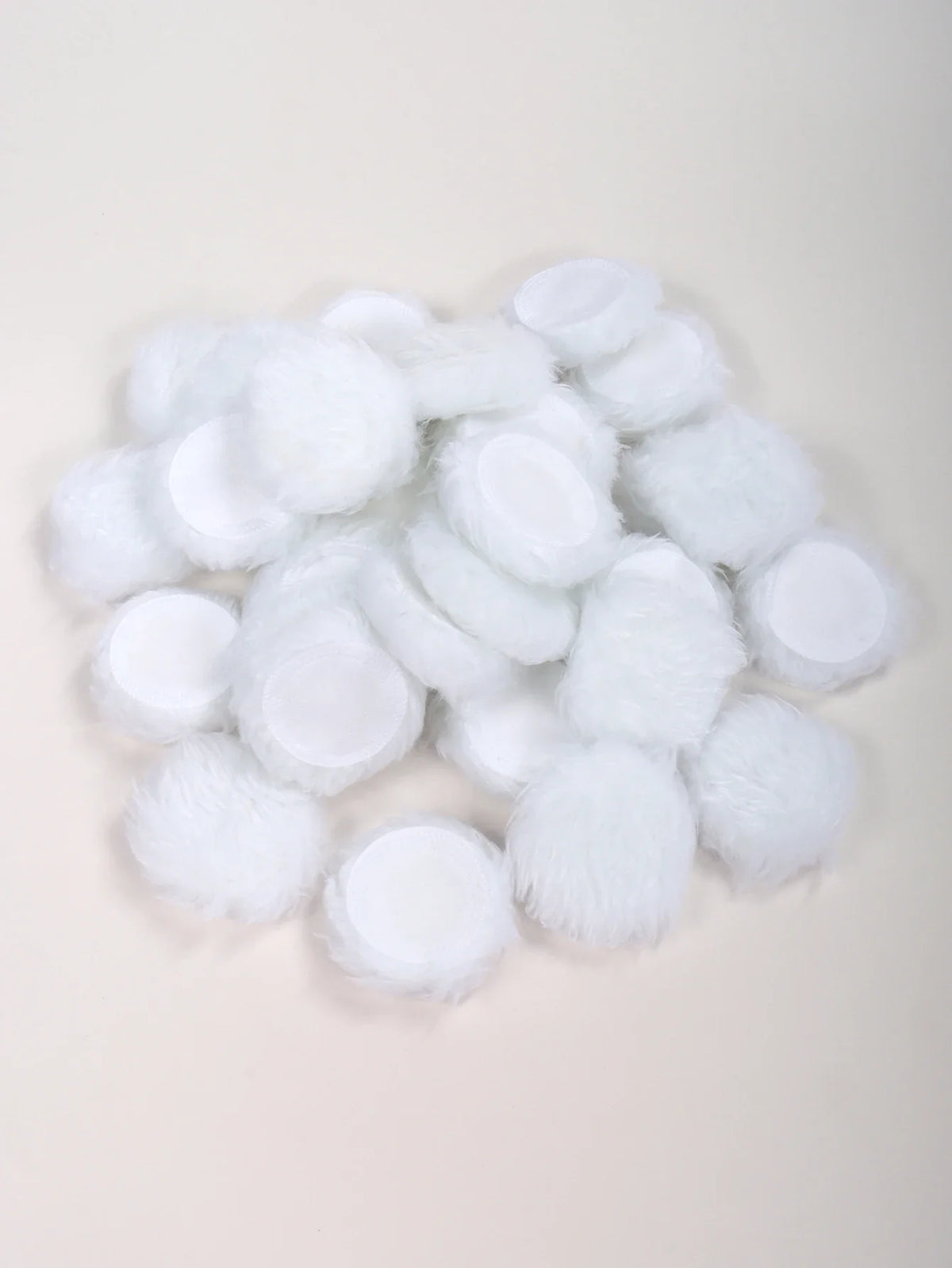 2-5-10-20Pcs Portable and Practical High-Grade White Round Powder Puff for Base and Fixing Makeup