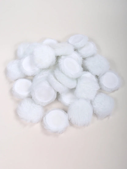 2-5-10-20Pcs Portable and Practical High-Grade White Round Powder Puff for Base and Fixing Makeup