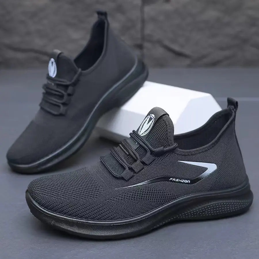 Men Comfort Knitted Loafer Sneakers 2026 New Arrival, Breathable Air Knit Upper Slip On Shoes