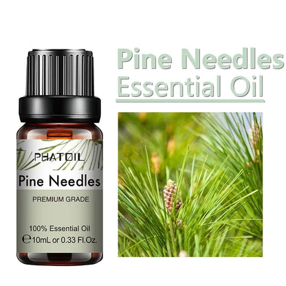 PHATOIL 10ml Ginger Essential Oil for Perfume Candles Making Spa Massage Humidifier Rose Jasmine Pine Needles Tangerine Thyme