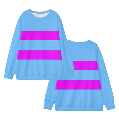 Undertale Frisk Crewneck SWEATSHIRT Game SameStyle Cartoon Retro Casual Streetwear Long Sleeve  Pop for Autumn/Winter  tops
