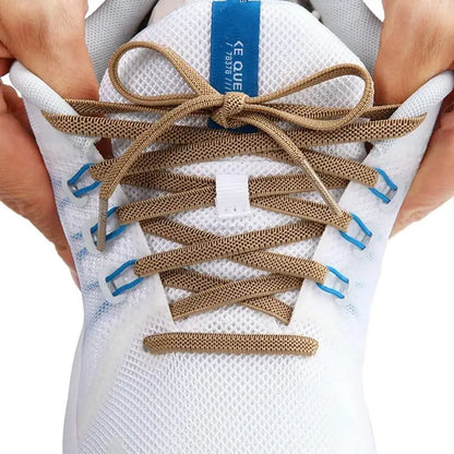 Elastic Laces Sneakers Classic Elastic Shoelaces 6mm Width Flat Shoelace for Kids Adults Shoe laces Rubber Bands for Shoes