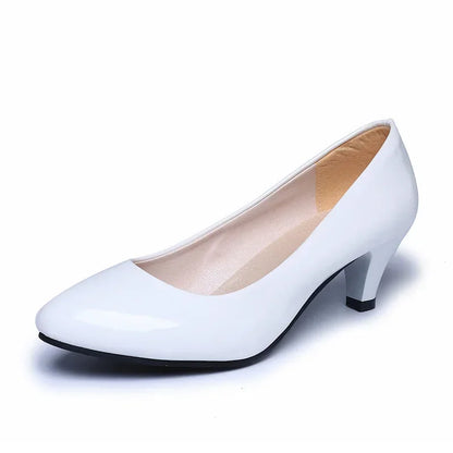 New Women High Heels Nude Shallow Mouth Pumps Fashion Shoes Office Work Party Shoes Ladies Wedding Shoes Solid Color Heels Women