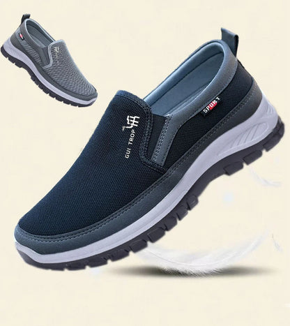 2026 Men Casual Shoes Breathable Soft Bottom Sneakers Men Non-Slip Walking Shoes Comfortable Slip-On Men Loafers Tenis Masculino