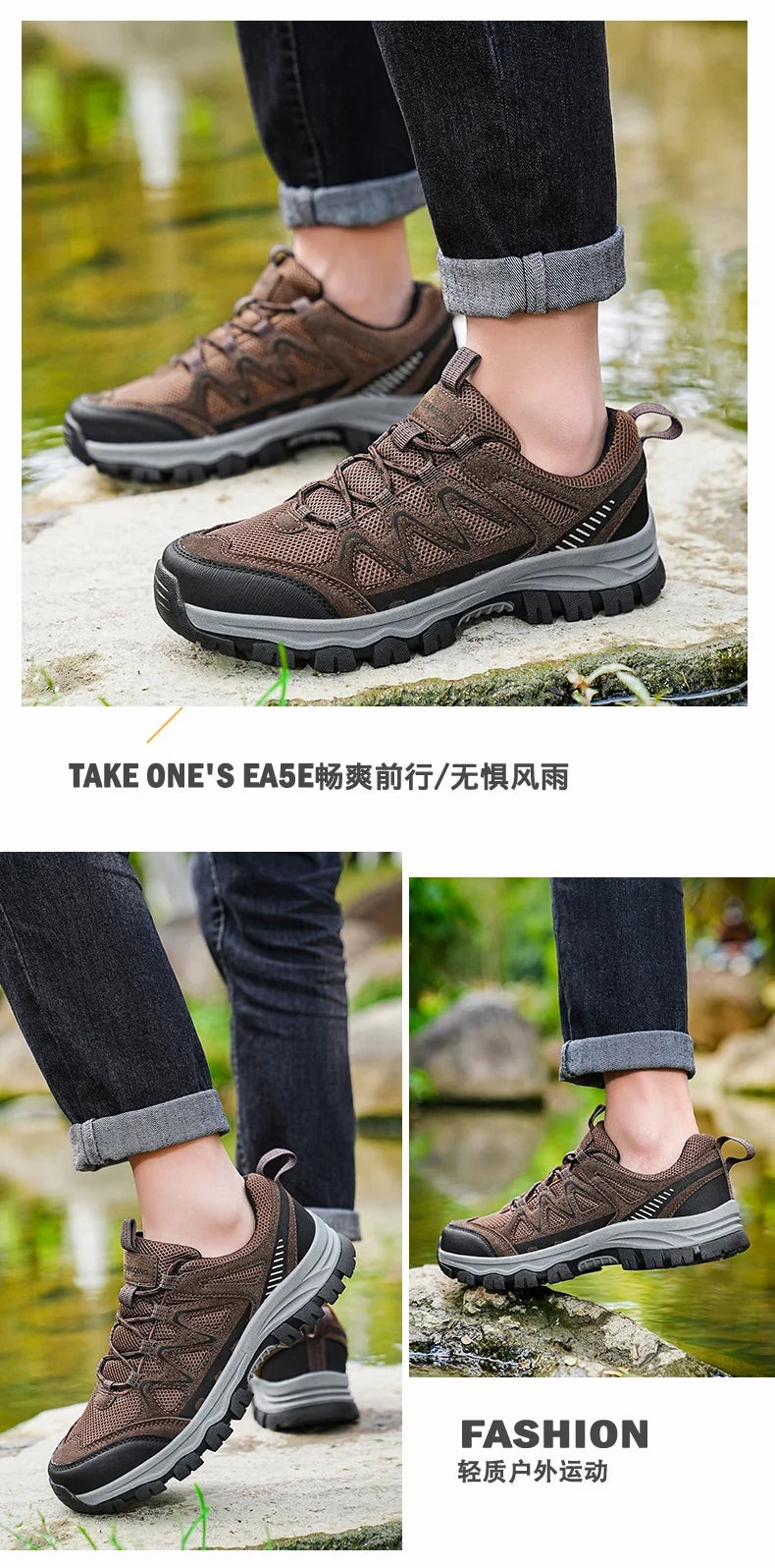 Men'S Hiking Shoes Sports Shoes Classic Design Outdoor Hiking Breathable Lightweight Sports Shoes Autumn New Items 39-48