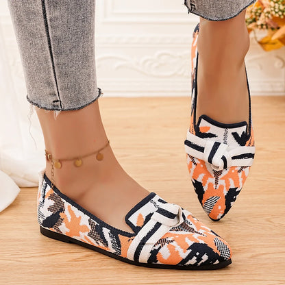 New Women's Loafers Ballet Flat Shoes Spring/autumn Fashion Pointed Toe Casual Low Heeled Women's Flat Shoes  Size 36-43