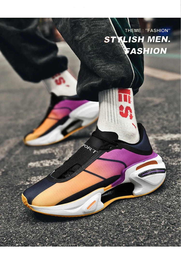 Men's Breathable Casual Sneakers Luxury Trainer Fashion Loafers Comfortable Wear and Relaxed Life Running Shoes for Male