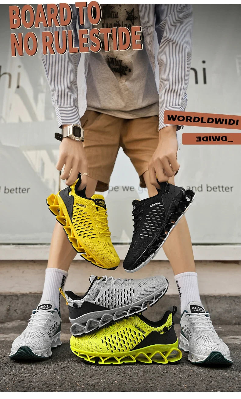 Casual Sneakers Mens Shock-absorb Running Shoes Lightweight Breathable Sports Shoes for Men 2026 New Trendy Gym Trainers for Man