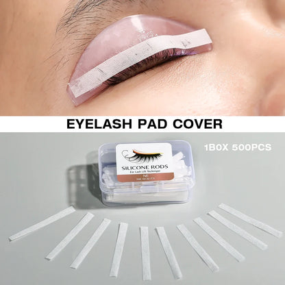 500pcs Lash Lift Pads, Eyelash Lift Rods Covers Pads Curlers,Disposable Eyelash Tapes Makeup Beauty Tools for Lash Lifting