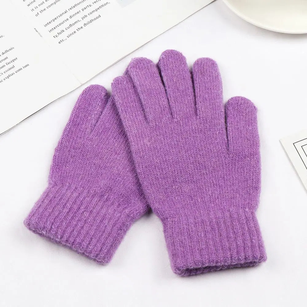 Fashion Elastic Outdoor Warm Thick Winter Gloves Mittens Full Finger Gloves