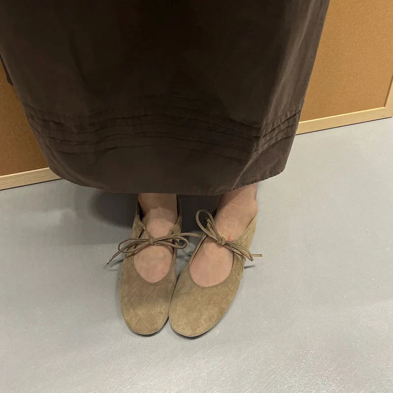 Fashion Butterfly-Knot  Women Flats With Shoes Casual Female Soft Footwear Round Toe Ladies Flats Slip On Shoes