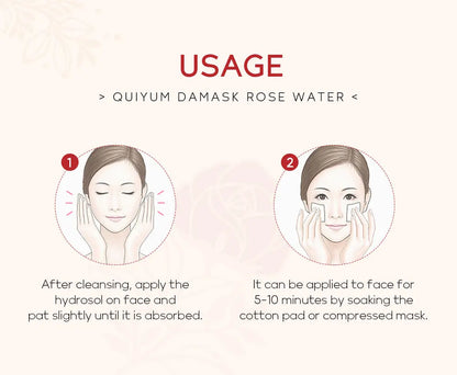 Face Care Rose Water Nourishing Skin Improve Dullness Anti Aging Facial Toner Damask Korean Skincare Products 100ml