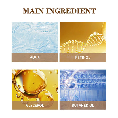 Retinol Eye Cream Anti Wrinkles,Anti Puffiness Remove Dark Circle Eye Bag Hyaluronic Acid Moisturize Peptides Soothe Skin Care