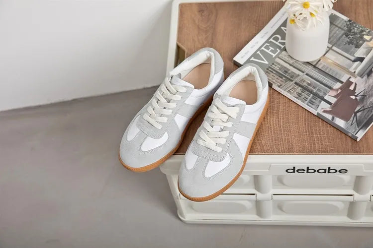AIYUQI Women's Sneakers 2026 New Genuine Leather Ladies Moral Training Shoes Casual Spring Flat Shoes Women
