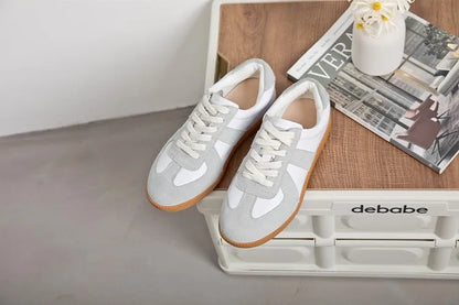AIYUQI Women's Sneakers 2026 New Genuine Leather Ladies Moral Training Shoes Casual Spring Flat Shoes Women