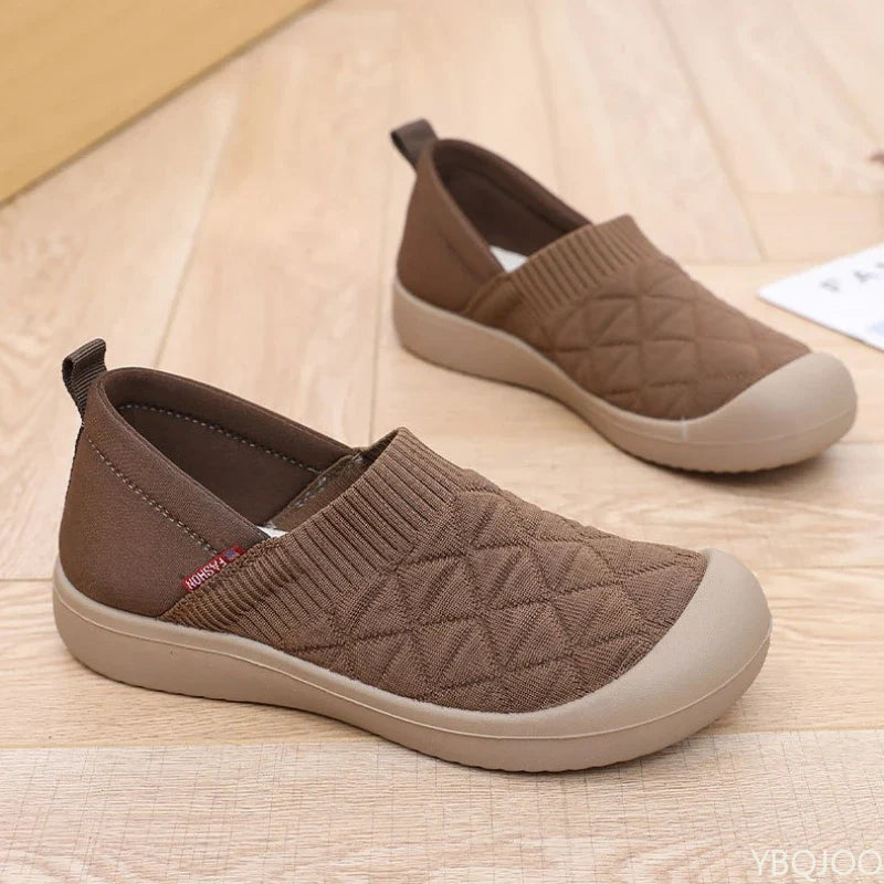 Spring and Autumn Fashion New Lightweight and Comfortable Women's Single Shoes with Soft Surface One Step Stepping Women's Shoes
