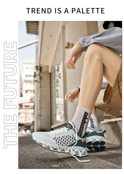 Casual Sneakers Mens Shock-absorb Running Shoes Lightweight Breathable Sports Shoes for Men 2026 New Trendy Gym Trainers for Man