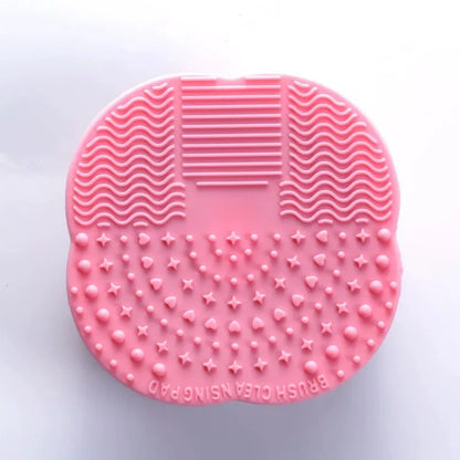 Silicone Makeup Brush Cleaner Folding Powder Puff Cleaning Bowl Eyeshadow Brushes Washing Soft Mat Beauty Tools Scrubber Box